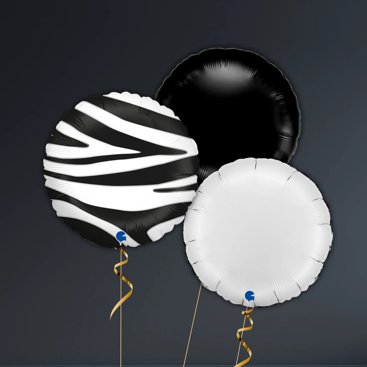 Zebra Stripe Balloon Package – Monochrome Foil Set for Jungle or Safari Parties | The Party Hut Cheltenham